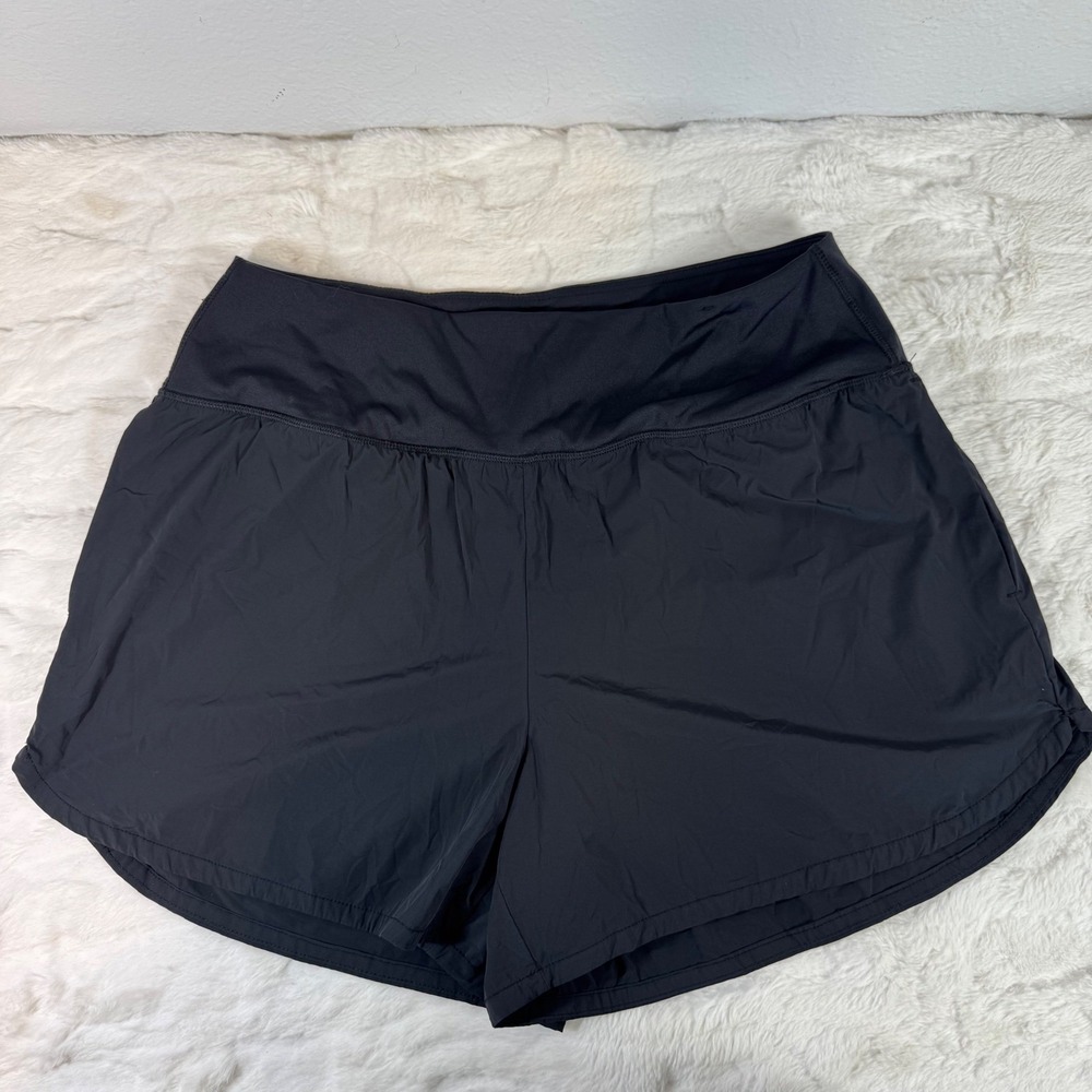 Spyder Active Womens Black Running Shorts Built-in Liner Size Large